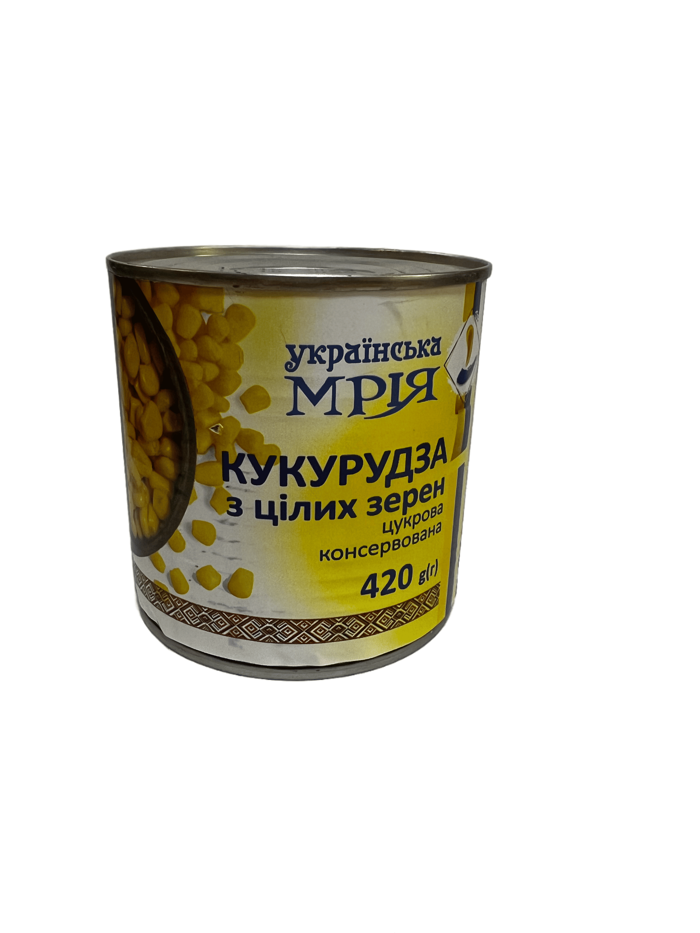 Кукурудза цукрова консервована 420г ТМ Українська мрія